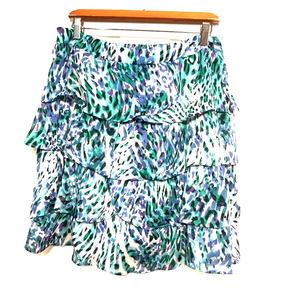 New York & Company Pretty Ruffle Layer Skirt